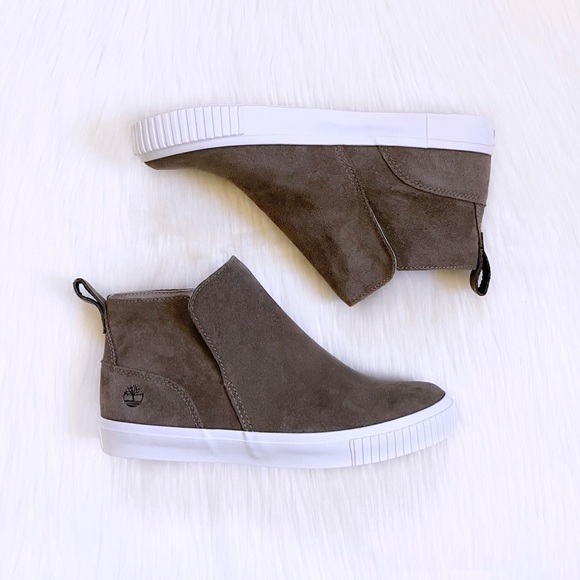 Timberland Women’s Skyla Bay Olive Suede Pull On Boots - Picture 6 of 7